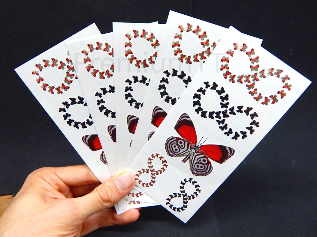 Premium Infinity Schmetterling Temporäre Tattoos 5 Seiten Premium Infinity Schmetterling Temporäre Tattoos 5 Seiten von Etsy - butterflyutopia