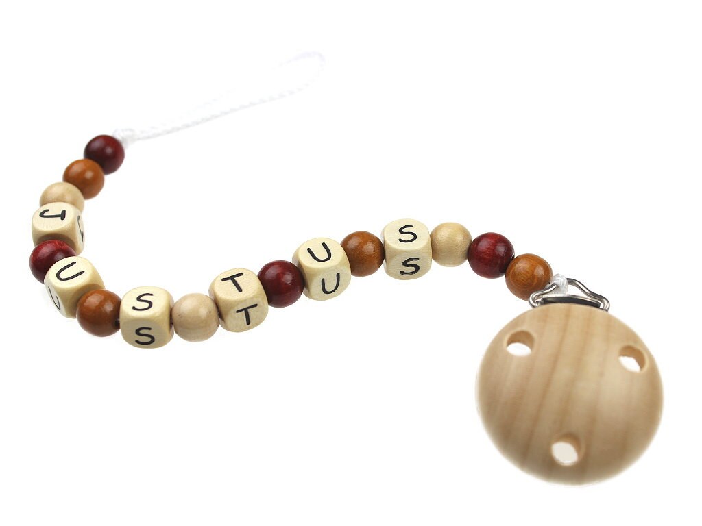 Schnullerkette "Farbmix Natur" Schnullerkette "Farbmix Natur" von Etsy - bySaMShop