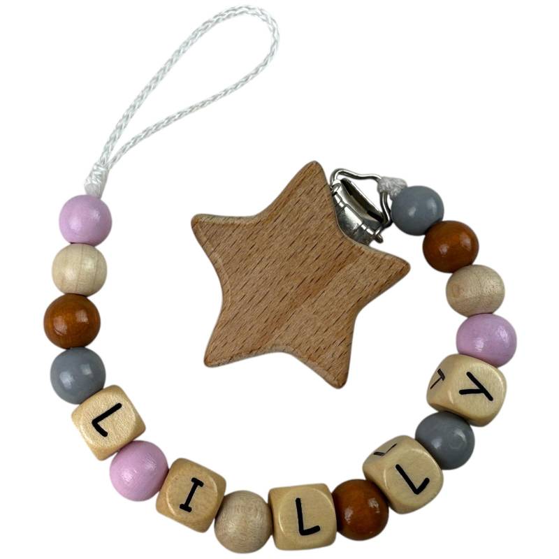 Schnullerkette Mit Namen "stern Lilly" von Etsy - bySaMShop