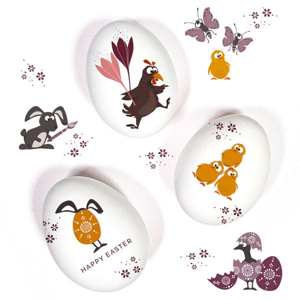 Tattoos Für Ostereier & Haut - Happy Easter von Etsy - catsonappletrees