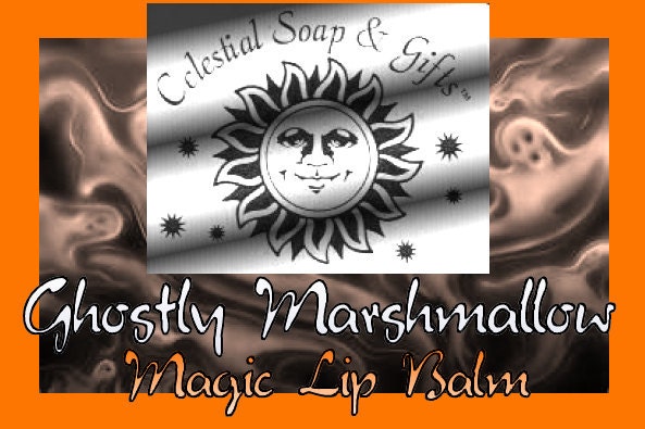 Ghostly Marshmallow Magic Lip Balm .15 Tube Vegan Limited Herbstausgabe Halloween Ghostly Marshmallow Magic Lip Balm .15 Tube Vegan Limited Herbstausgabe Halloween von Etsy - celestialsoap
