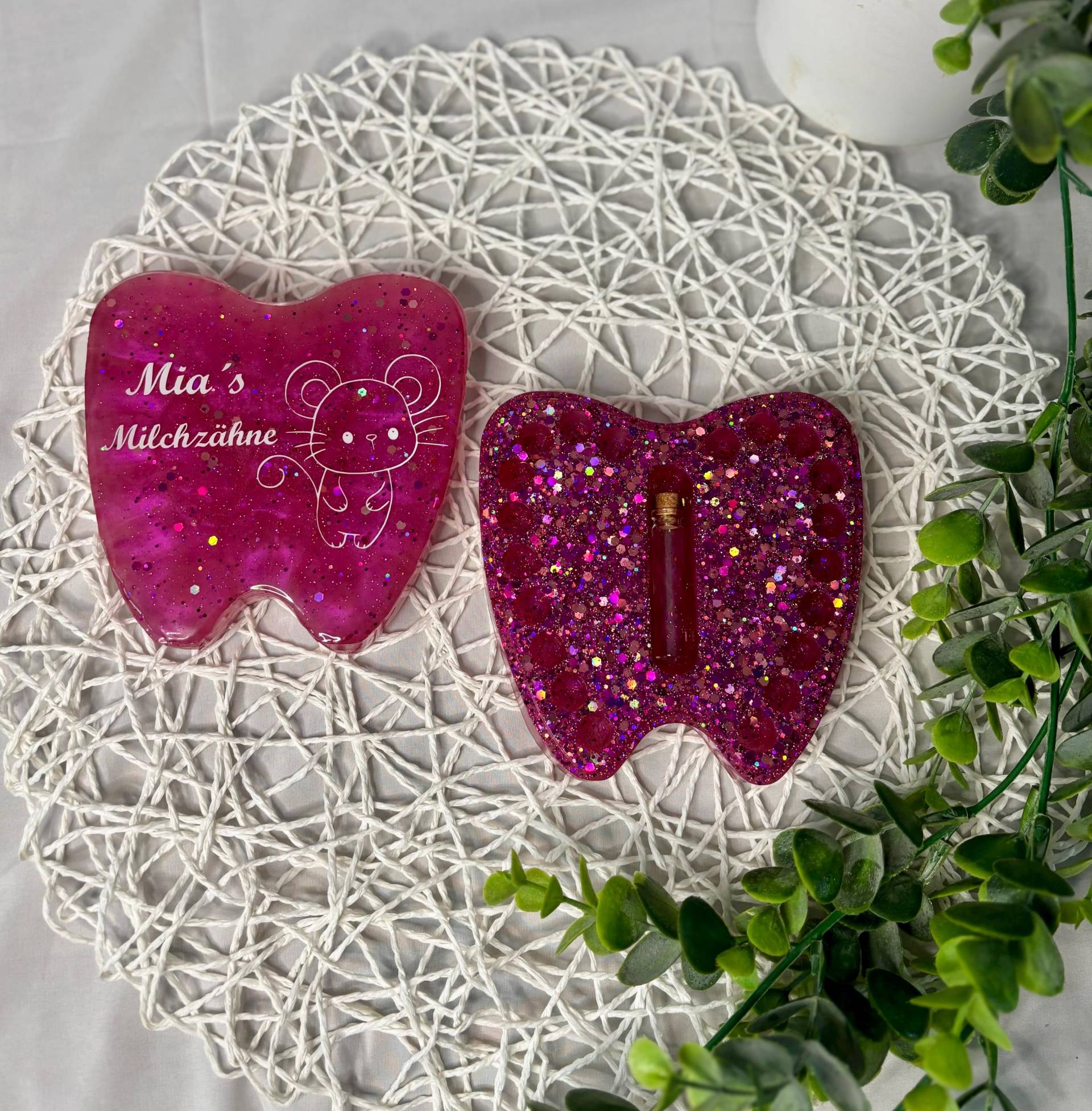 Personalisierte Zahndose Aus Epoxidharz - Handgemacht | Milchzahndose Mit Namen Geschenk Zur Geburt Oder Einschulung von Etsy - celisresinworld