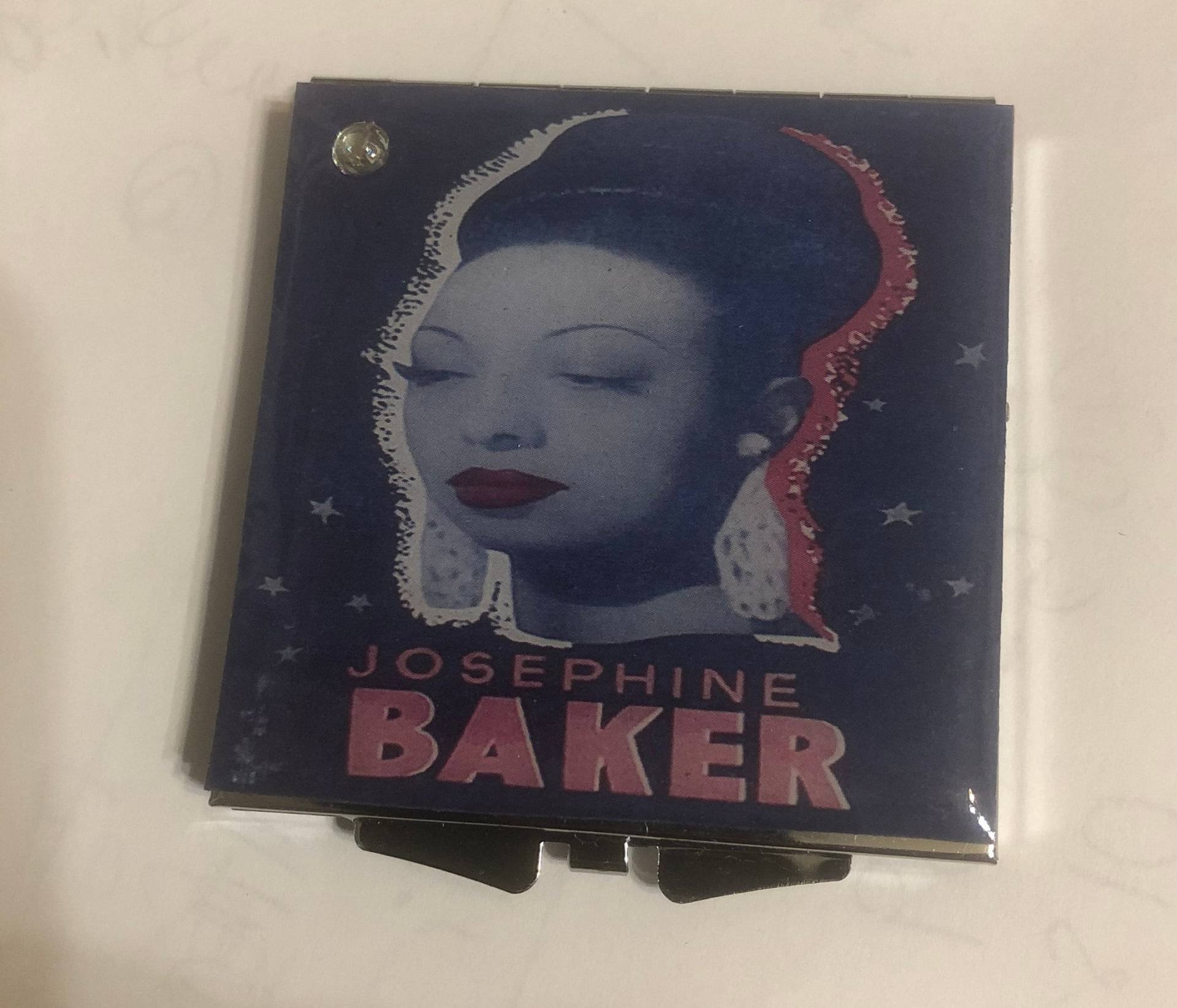 Josephine Baker Schwarz Portrait Quadrat Silber Spiegel Kompakt von Etsy - cheetahrama