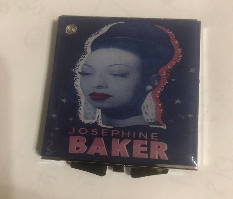 Josephine Baker Schwarz Portrait Quadrat Silber Spiegel Kompakt von Etsy - cheetahrama