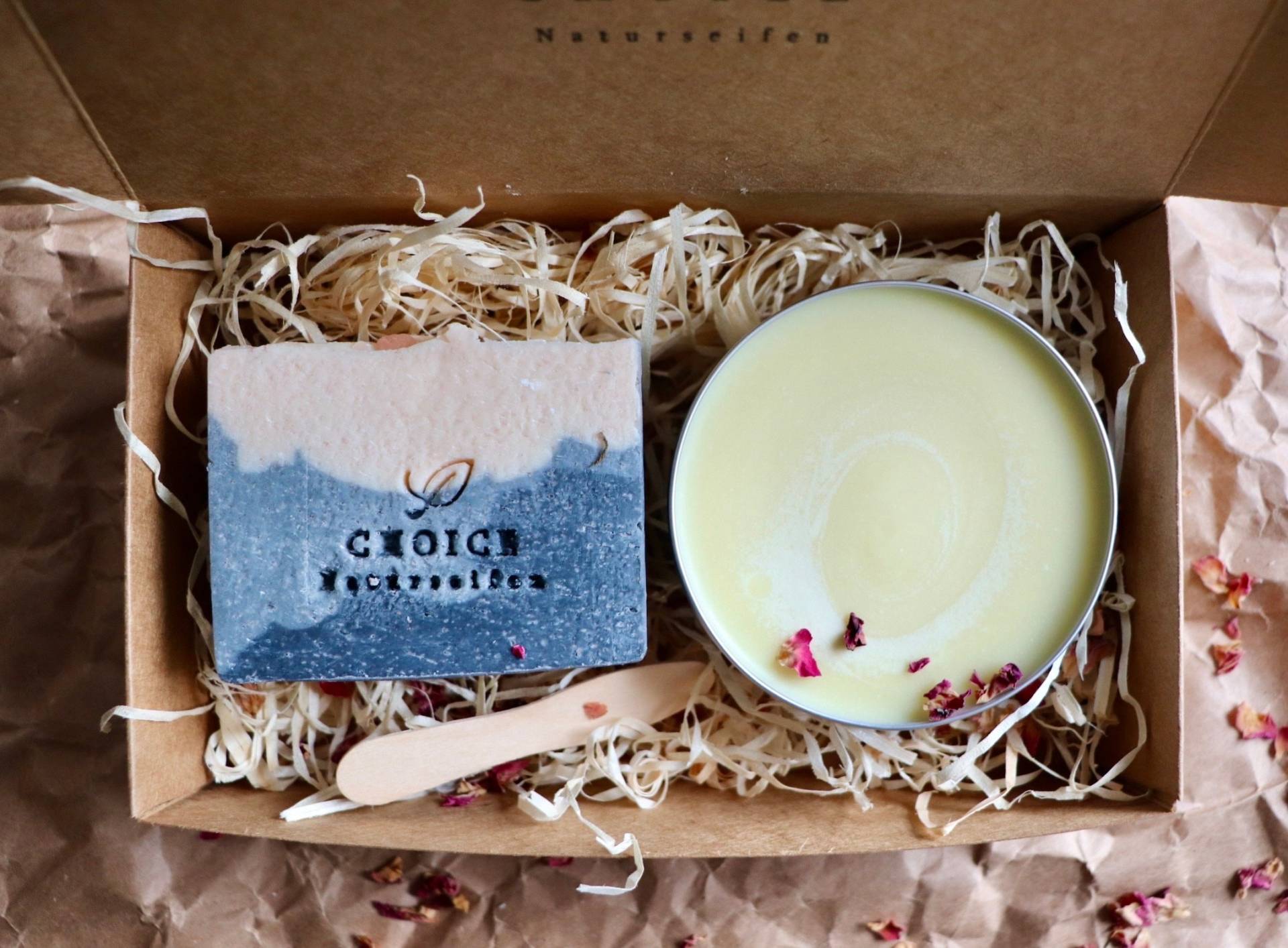 Geschenkset Delight Naturkosmetik, Naturseife Vegan & Palmölfrei, Nachhaltiges Geschenk, Feste Körperbutter Geschenkset Delight Naturkosmetik, Naturseife Vegan & Palmölfrei, Nachhaltiges Geschenk, Feste Körperbutter von Etsy - choicenaturseifen