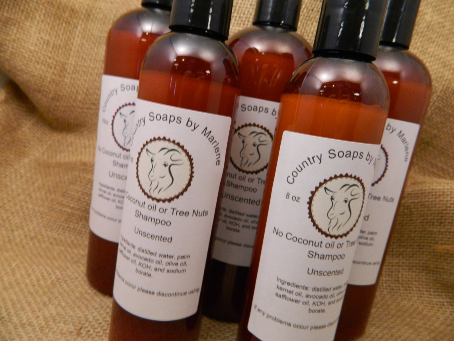 Duftfreies Flüssiges Shampoo Kein Kokosnussöl Oder Baumnüsse 8 Unze von Etsy - countrysoapsbymarlen