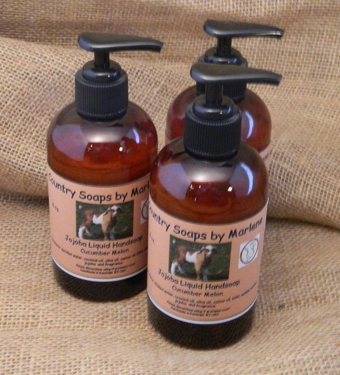 Gurken Melone Flüssige Handseife von Etsy - countrysoapsbymarlen