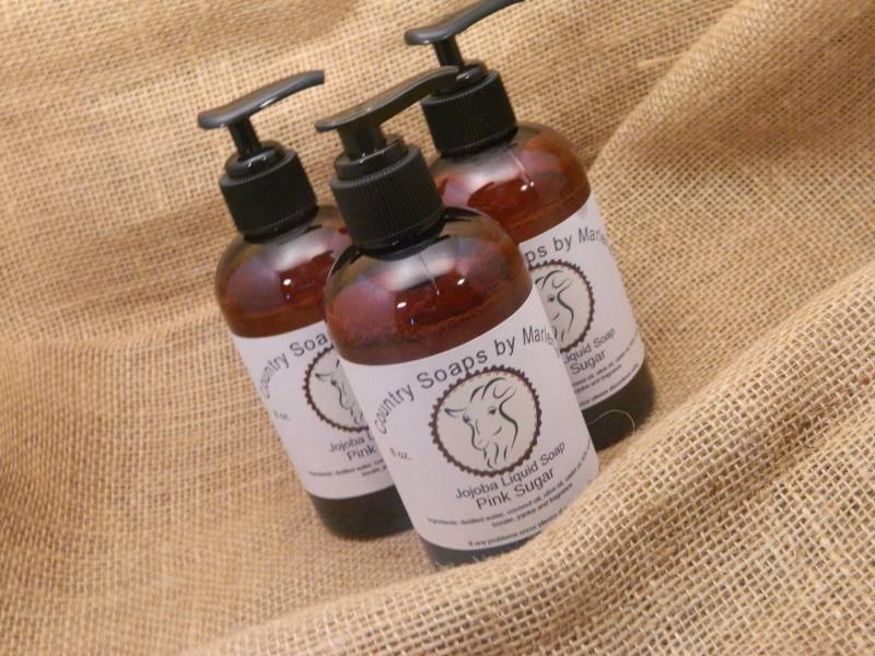 Rosa Zucker Flüssig Handseife von Etsy - countrysoapsbymarlen