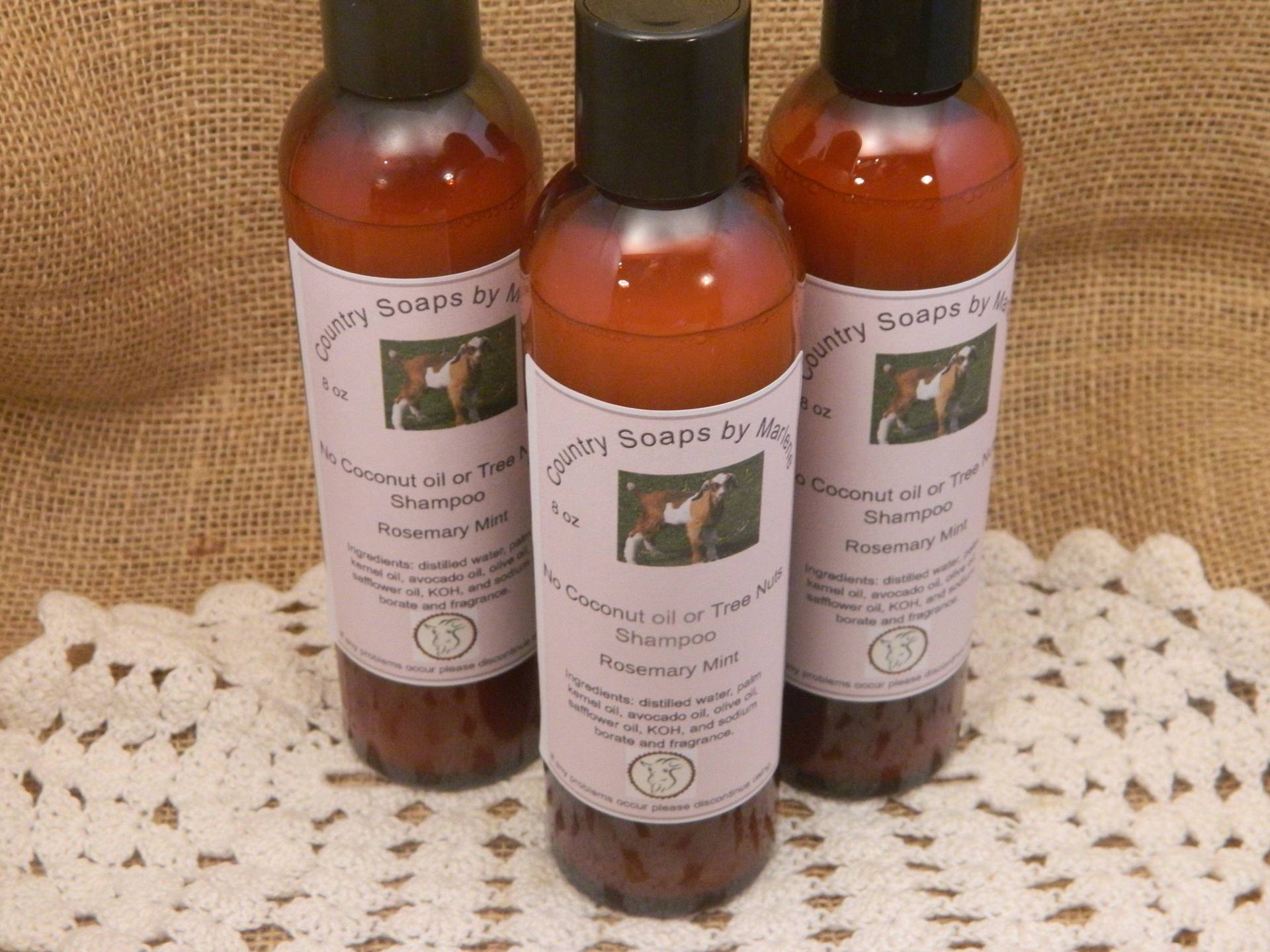 Rosemary Mint Liquid Shampoo Kein Kokosöl Oder Baumnüsse 8 Unze von Etsy - countrysoapsbymarlen