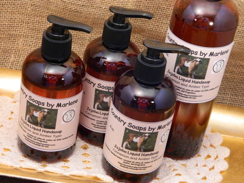 Zimt Und Bernstein Typ Jojoba Flüssigseife 16 Oz Nachfüllgröße von Etsy - countrysoapsbymarlen