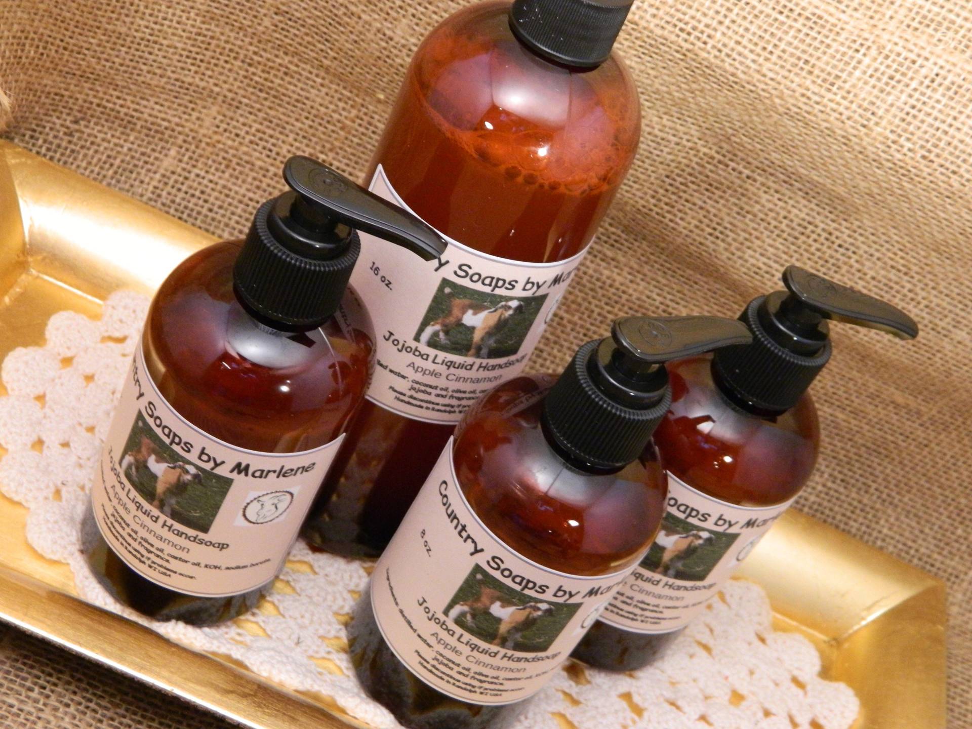 Apfel Zimt Flüssigseife von Etsy - countrysoapsbymarlen