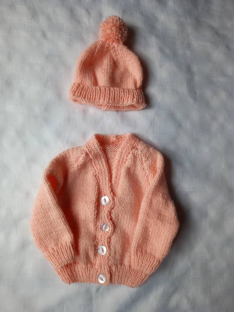 Baby Mädchen Pullover, Gestrickter Pullover Und Mütze Set Neugeborene, Versandfertig von Etsy - crochetfifi
