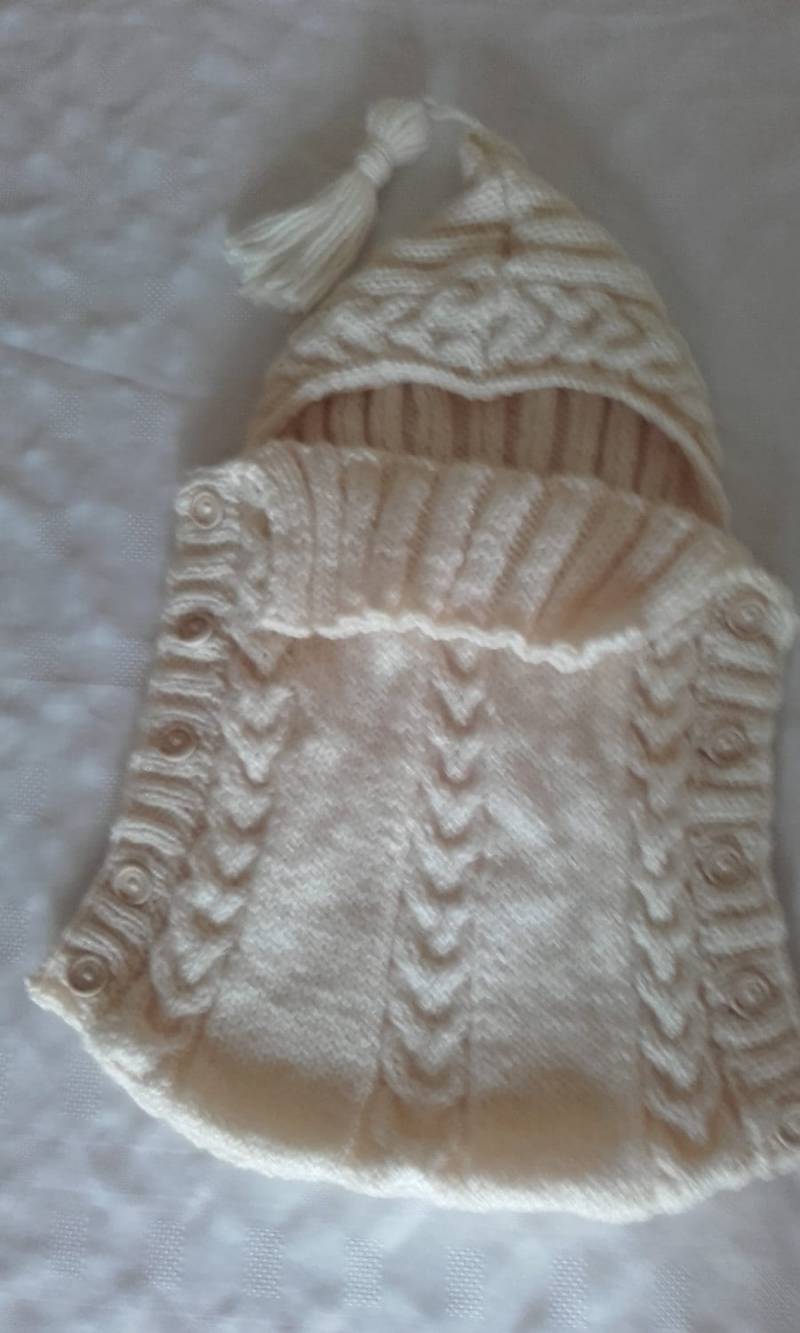 Baby-Schlafsack, Gestrickter Schlafsack, Baby-Kokon, Neugeborene, Versandfertig von Etsy - crochetfifi