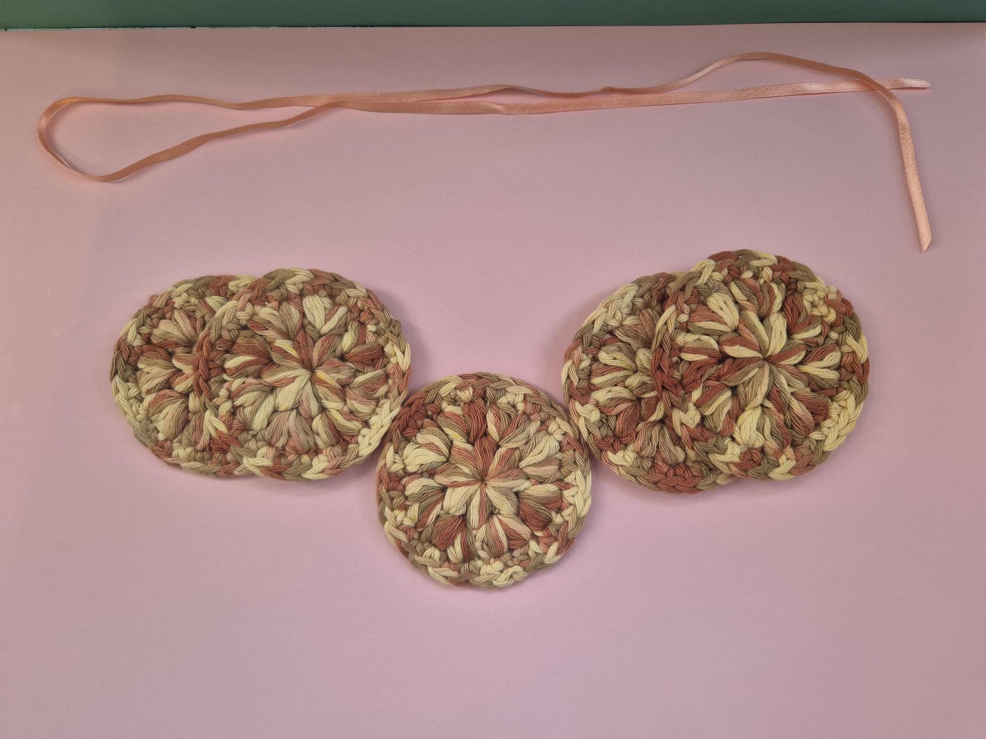 5Er Set Baumwoll-Gesichtspads, Gehäkelte Pads, Wiederverwendbar, Umweltfreundliche Pads von Etsy - crochetlittlegoodies