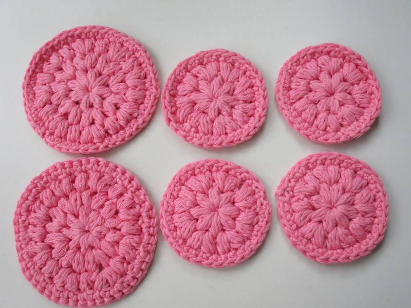 6 Gehäkelte Gesichtspads, Baumwollpads, Scrubbies, Umweltfreundliches Waschset von Etsy - crochetlittlegoodies