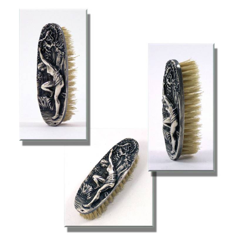 Vintage Antike Schnurrbart Bürste Silber 800 Adolf Pegau Pforzheim Badende Nymphe Waldsee Bartpflege Accessoire Deutschland 1900 Moustache von Etsy - darauffreueichmich