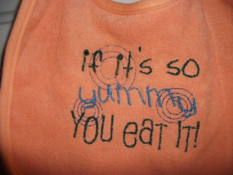 Spaß, Einzigartiges Lätzchen, Das Eine Erklärung Abgibt. Du Isst Es von Etsy - deansdesigns