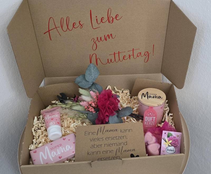 Geschenkbox "Mama" Muttertag Personalisierter Geschenkkorb, Geschenkset Personalisierbar von Etsy - designverliebt