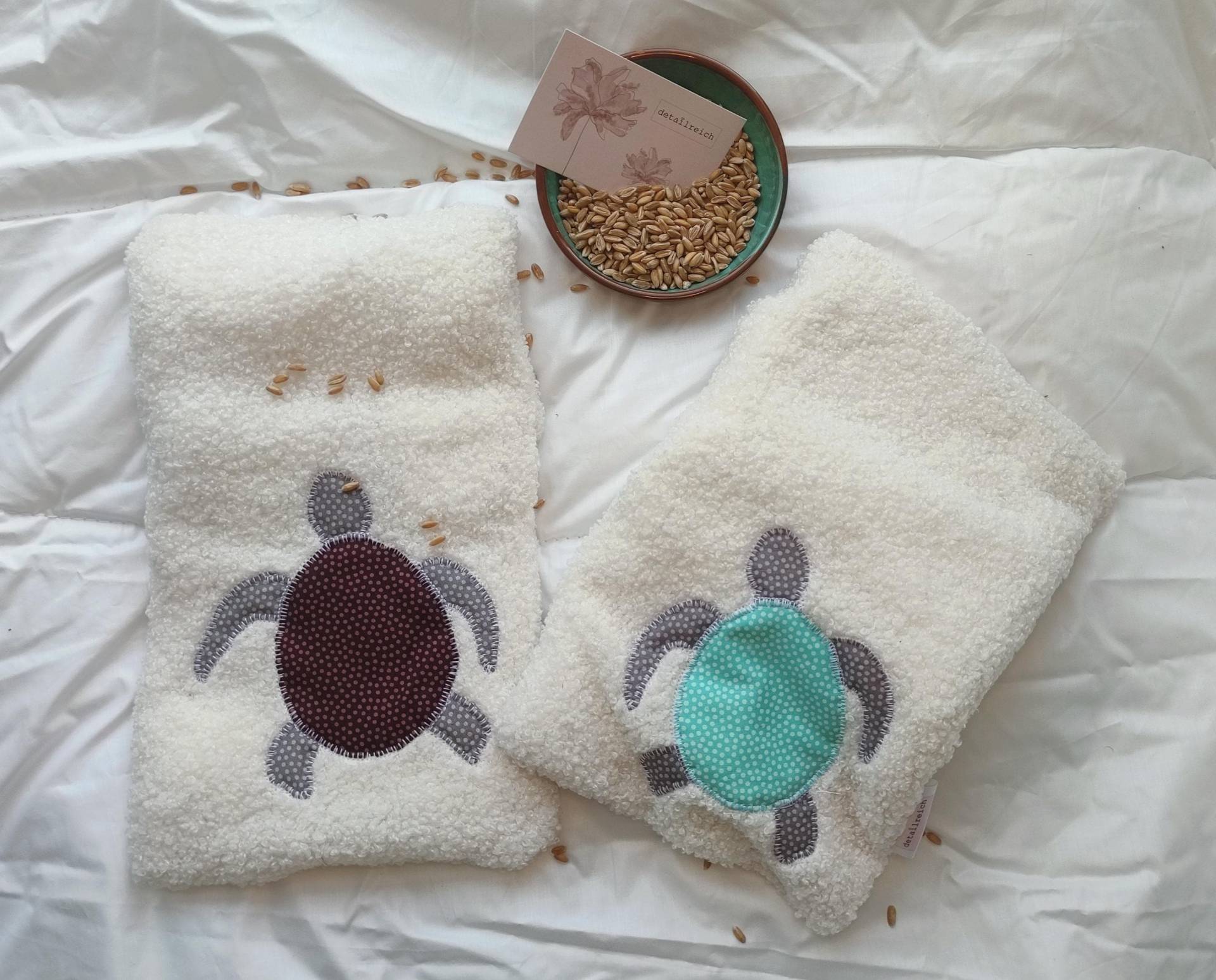 4-Kammer Bio-Dinkel-Körnerkissen Aus Teddy-stoff von Etsy - detailreichDE