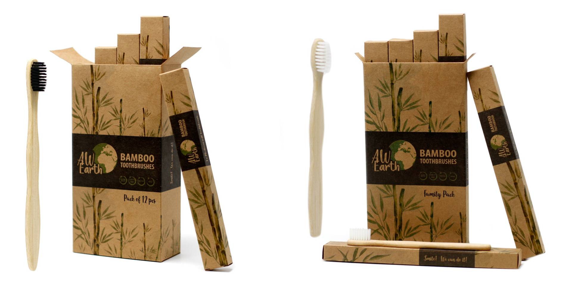Eco Friendly Medium Soft Adult Bambus Zahnbürste Kohle Anti-Pilz Und Antibakteriell - Trusted Uk Seller von Etsy - diamontedesigns