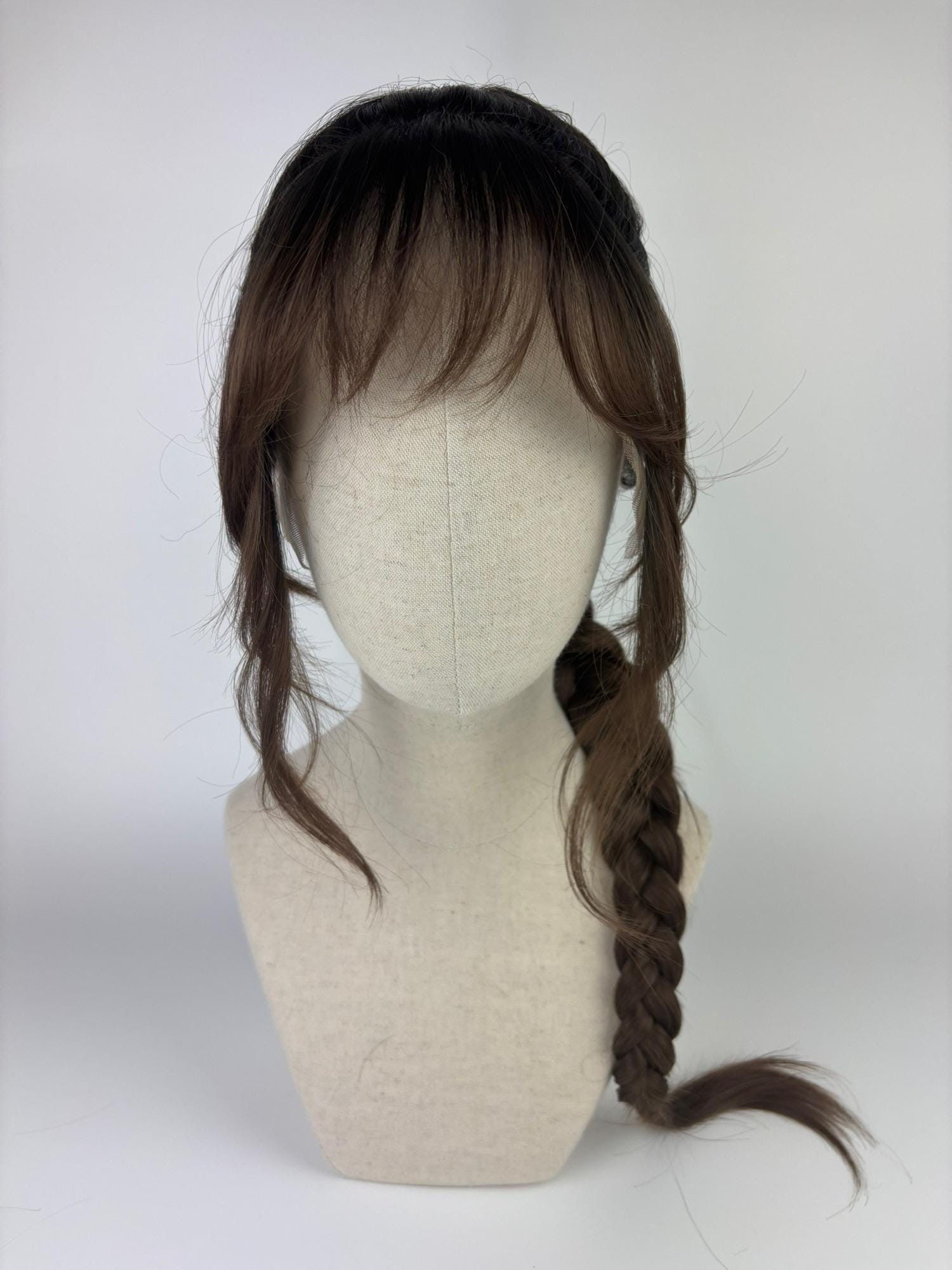 Lace Front Wig/Perücke The Hickory Maid A Customized Braided Ponytail Hairstyle Wig #braided #fringe #brown #sytheticwig #custommade Lace Front Wig/Perücke The Hickory Maid A Customized Braided Ponytail Hairstyle Wig #braided #fringe #brown #sytheticwig #custommade von Etsy - dragmaiditup