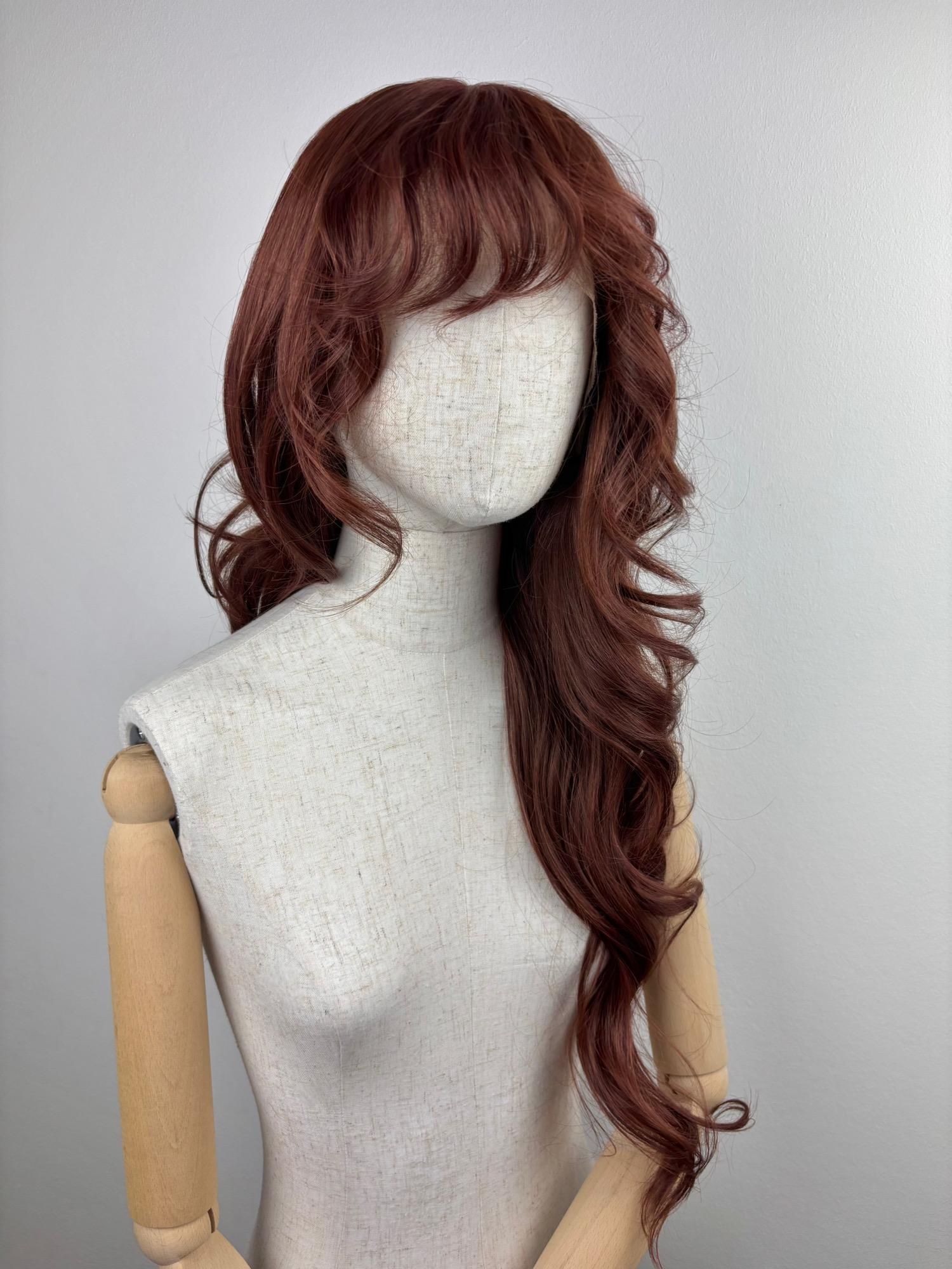 Lace Front Wig/Perücke The Maroon Maid A Customized French Bangs Hairstyle Wig #bangs #fringe #brownhair #sytheticwig #custommade Lace Front Wig/Perücke The Maroon Maid A Customized French Bangs Hairstyle Wig #bangs #fringe #brownhair #sytheticwig #custommade von Etsy - dragmaiditup