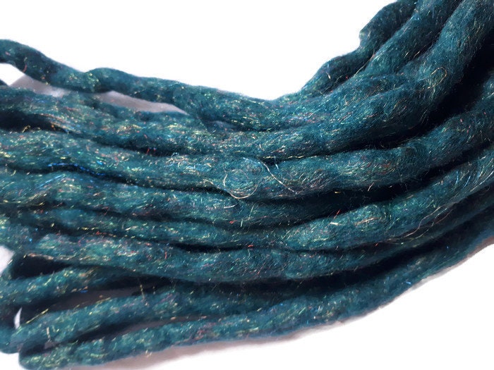 Wolle Dreadlocks Glänzende Wolle Für Dreads - Doppelende Roving Kunst Haarverlängerung Kit Larp Cosplay Perücke von Etsy - dragondreadsshop