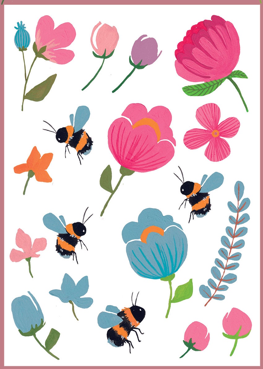 Set Von Temporären Tattoos | Blumen Und Bienen Tattoo Original Semi Permanentes Aquarell-Fake-Tattoo Set Von Temporären Tattoos | Blumen Und Bienen Tattoo Original Semi Permanentes Aquarell-Fake-Tattoo von Etsy - ePipi