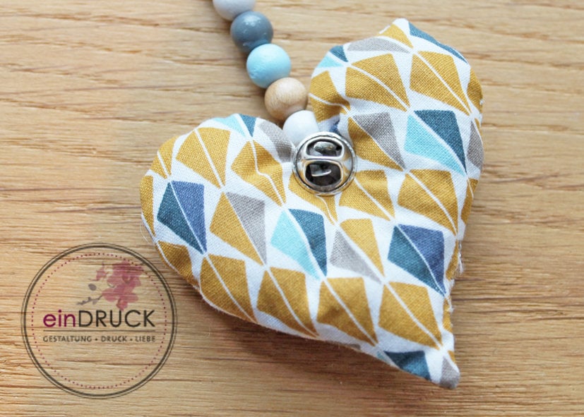 Schutzengel -Geschenk Zur Geburt, Führerschein, Eindruck, Taufe, Geburtstag, Herz, Holzperlen, Hochzeit, Baby, Stoff, Anhänger, Krankheit von Etsy - eindruckdomenika