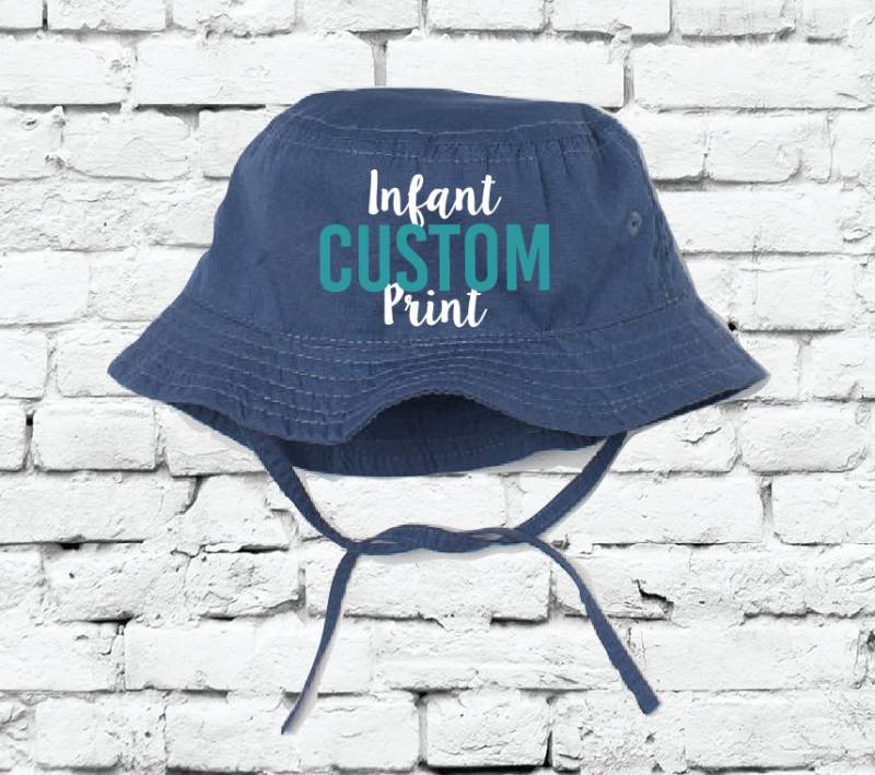 Blauen Säugling Eimer Hut Benutzerdefinierte Stickerei Kinder Sonnenhut Personalisierte Babymütze von Etsy - empowerprinting