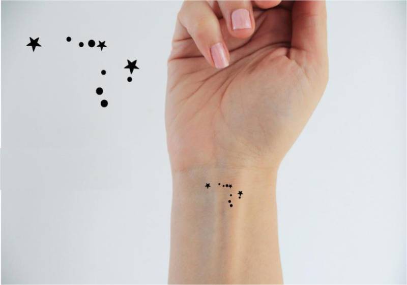 6 Wassermann Sternzeichen Temporäre Tattoos/Konstellation Tattoo von Etsy - encredelicate
