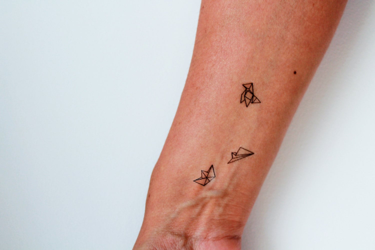 Flugzeug, Boot, Temporärer Tattoo-Papierauflauf | 3Er Set von Etsy - encredelicate