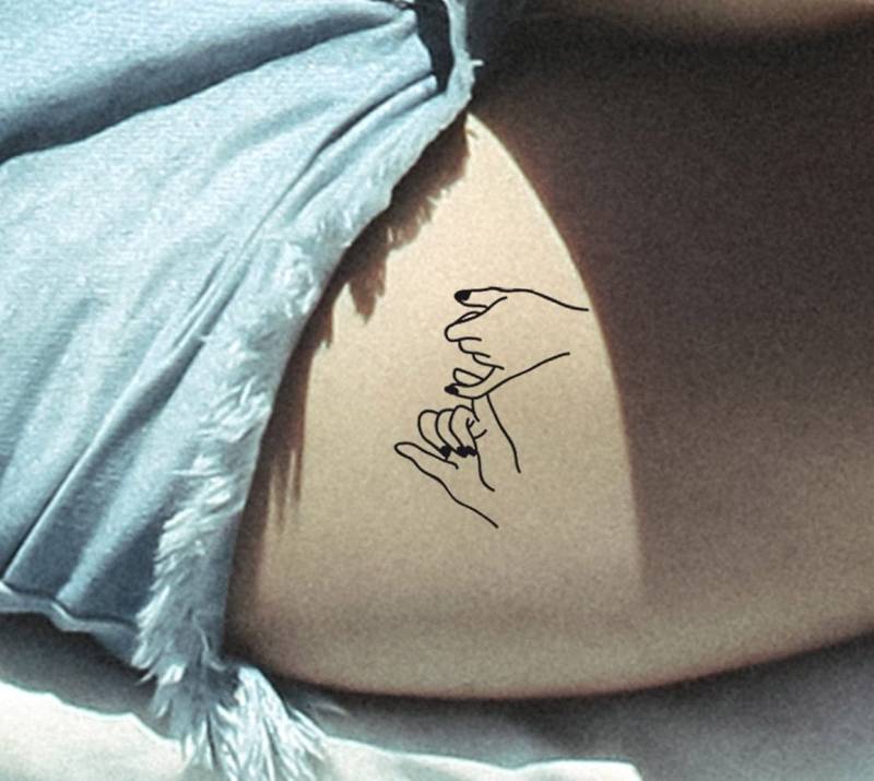 Hand in Temporäres Tattoo | Bff Für Die Besten Freunde Der Welt von Etsy - encredelicate