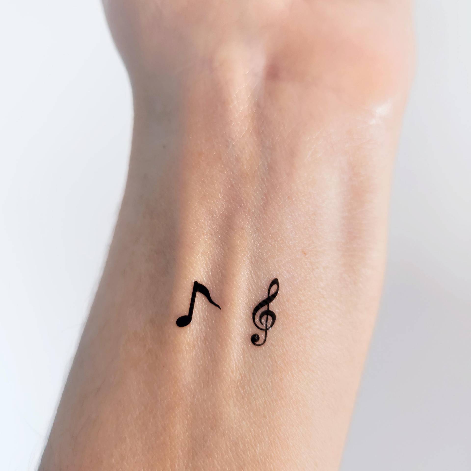 Temporäre Tattoo-Musiknoten, Violinschlüssel Und Achtelnote | 4Er-Set von Etsy - encredelicate
