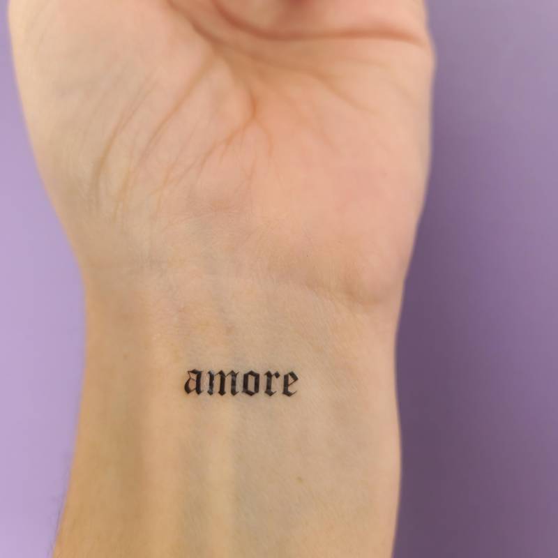 Temporäres Tattoo Liebe | Set Mit 4 Tattoos von Etsy - encredelicate