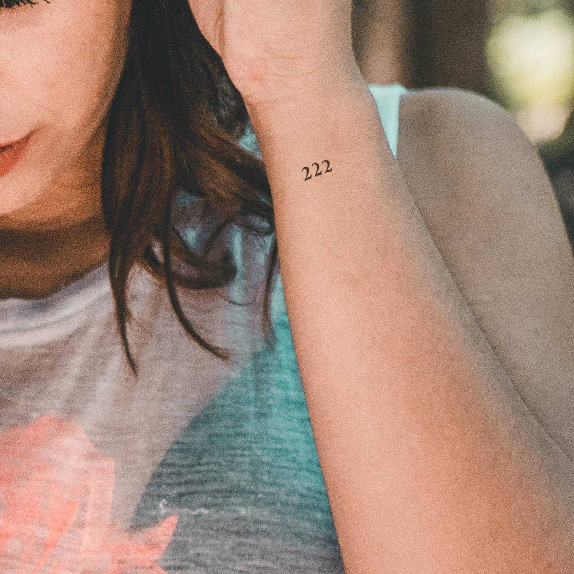 Temporäres Tattoo Mit Engelszahl 222 | 4Er-Set Temporäres Tattoo Mit Engelszahl 222 | 4Er-Set von Etsy - encredelicate