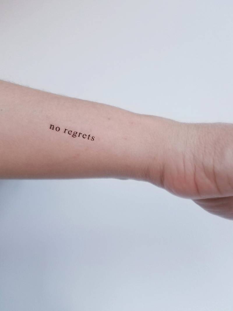 Temporäres Tattoo Ohne Reue | 4Er-Set von Etsy - encredelicate