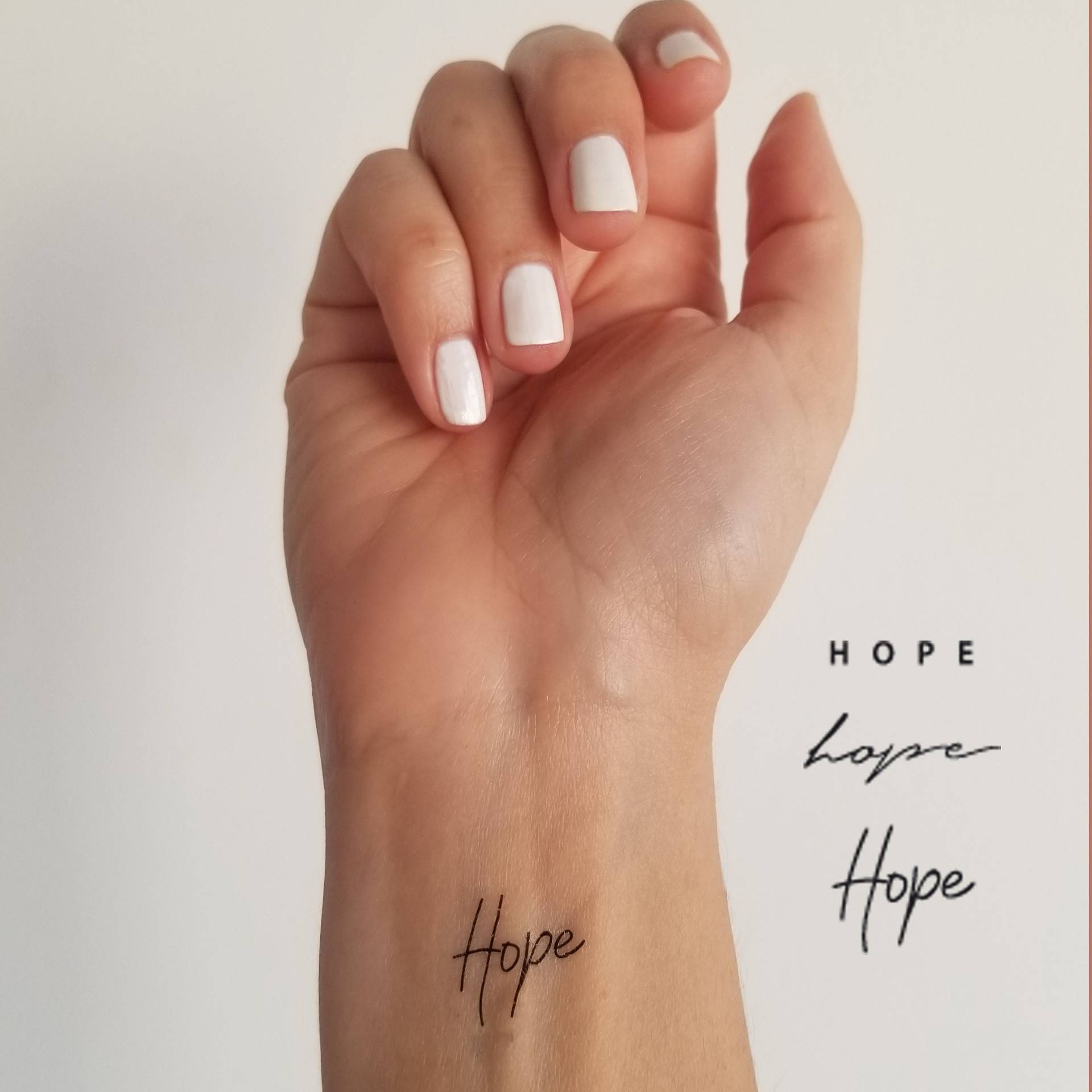 Temporäres Tattoo Wort Hoffnung Temporäres Tattoo Wort Hoffnung von Etsy - encredelicate