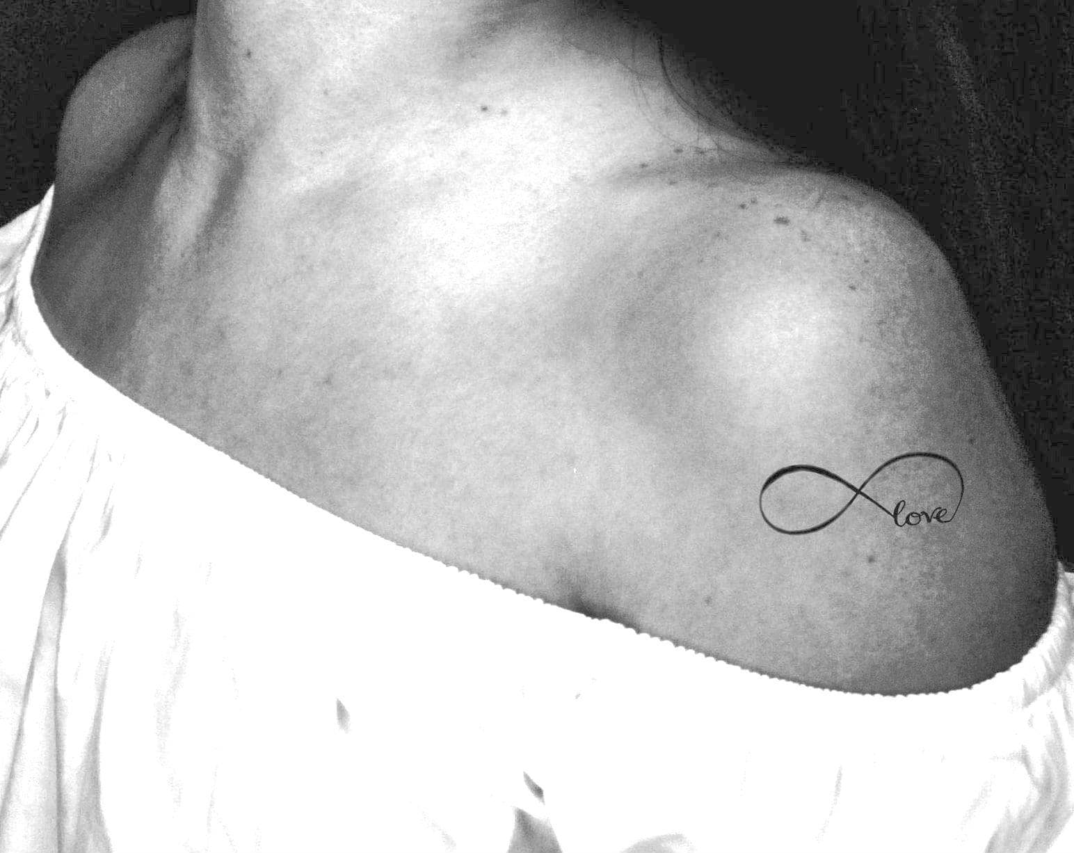 Unendlichkeit Und Liebe Temporäres Tattoo von Etsy - encredelicate