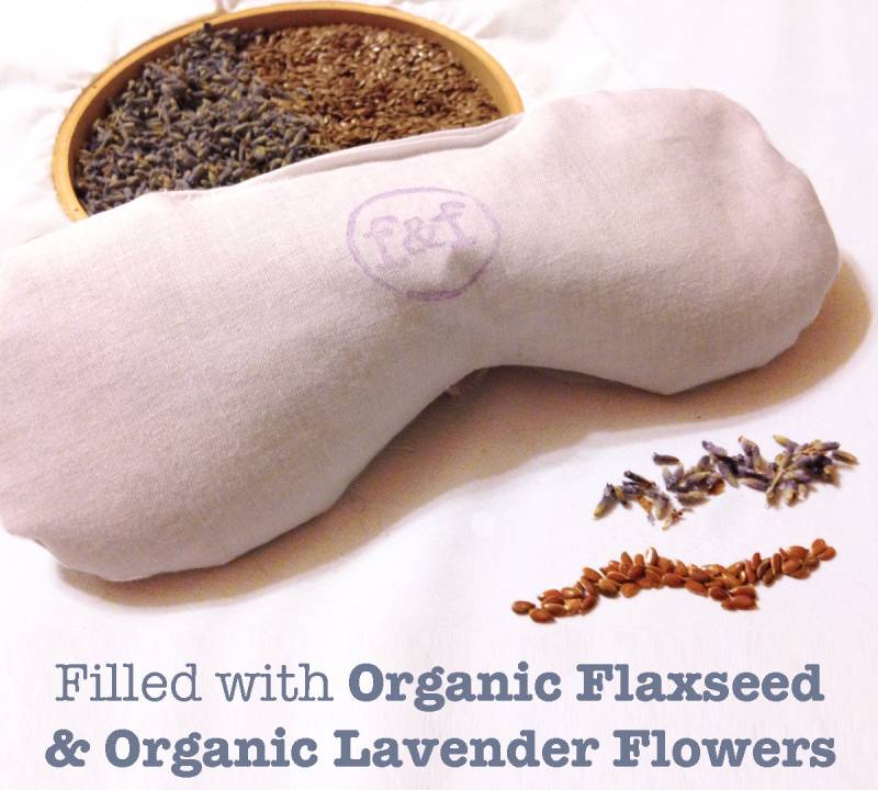 100% Bio Yoga Augenkissen, Bio-Lavendel-Leinsamen, Aromatherapie, Waschbarer Bezug, Massage-Therapeut, Wärme-Kälte-Packung Kopfschmerzen Nebenhöhlen von Etsy - farmerandfashionista