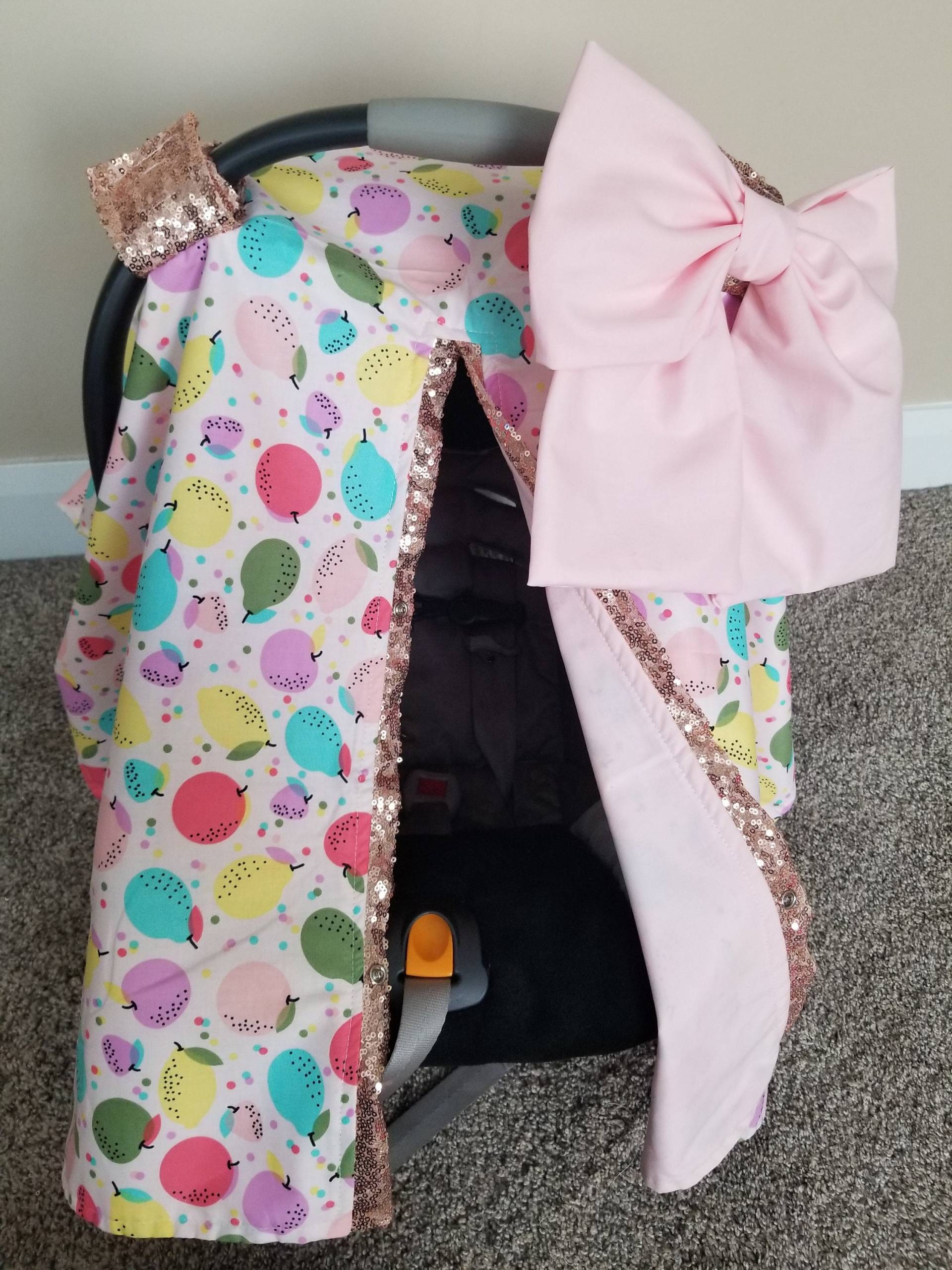 Baby Auto Sitzbezug - Obst Pailletten Schein Geschenk Girl Autositzbezug Sofort Lieferbar von Etsy - fashionfairytales