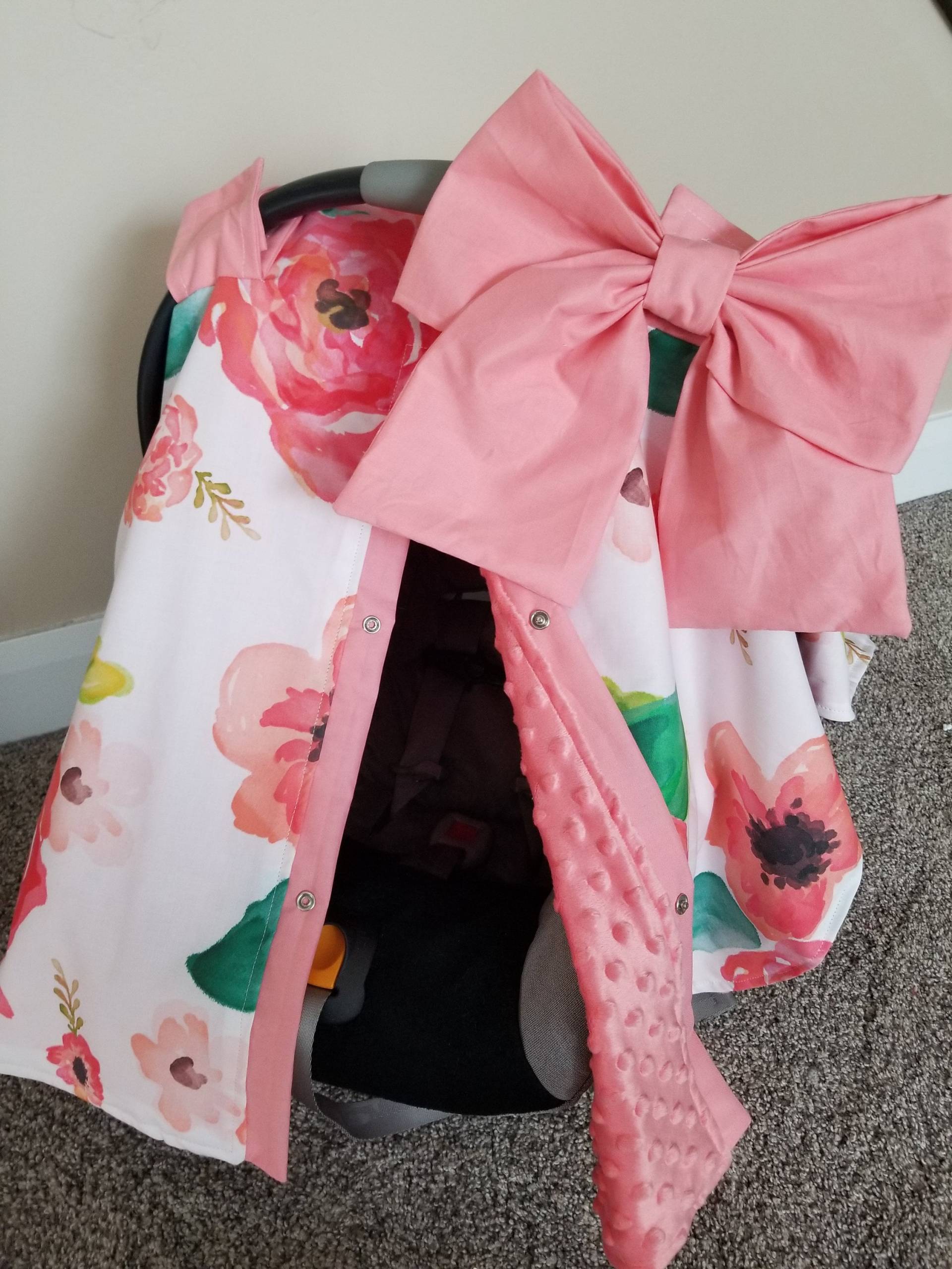 Koralle Floral Mit Minky Autositzbezug, Baby-Dusche-Geschenk, Baby Mädchen Personalisiertes Geschenk Koralle Floral Mit Minky Autositzbezug, Baby-Dusche-Geschenk, Baby Mädchen Personalisiertes Geschenk von Etsy - fashionfairytales
