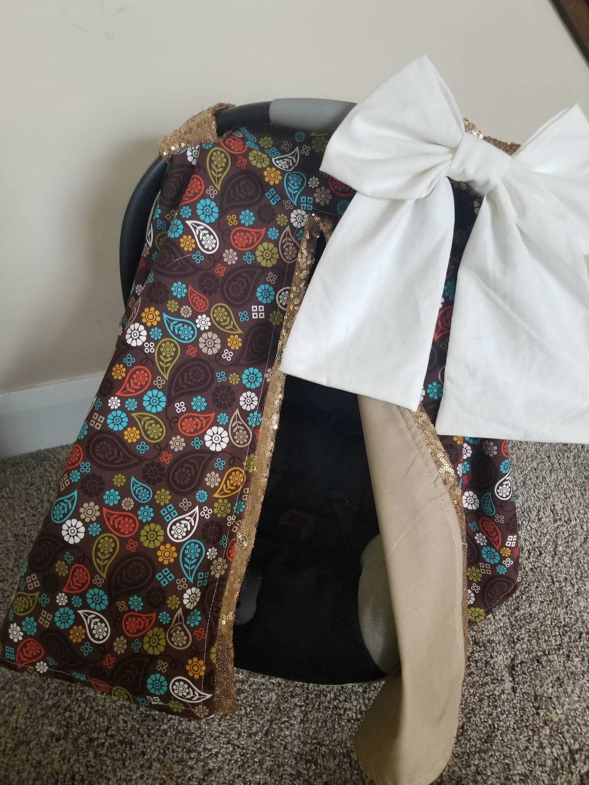 Paisley Autositz Abdeckung - Geschenke Für Neugeborene Baby Mädchen Überdachung Bereit Zum Versand von Etsy - fashionfairytales