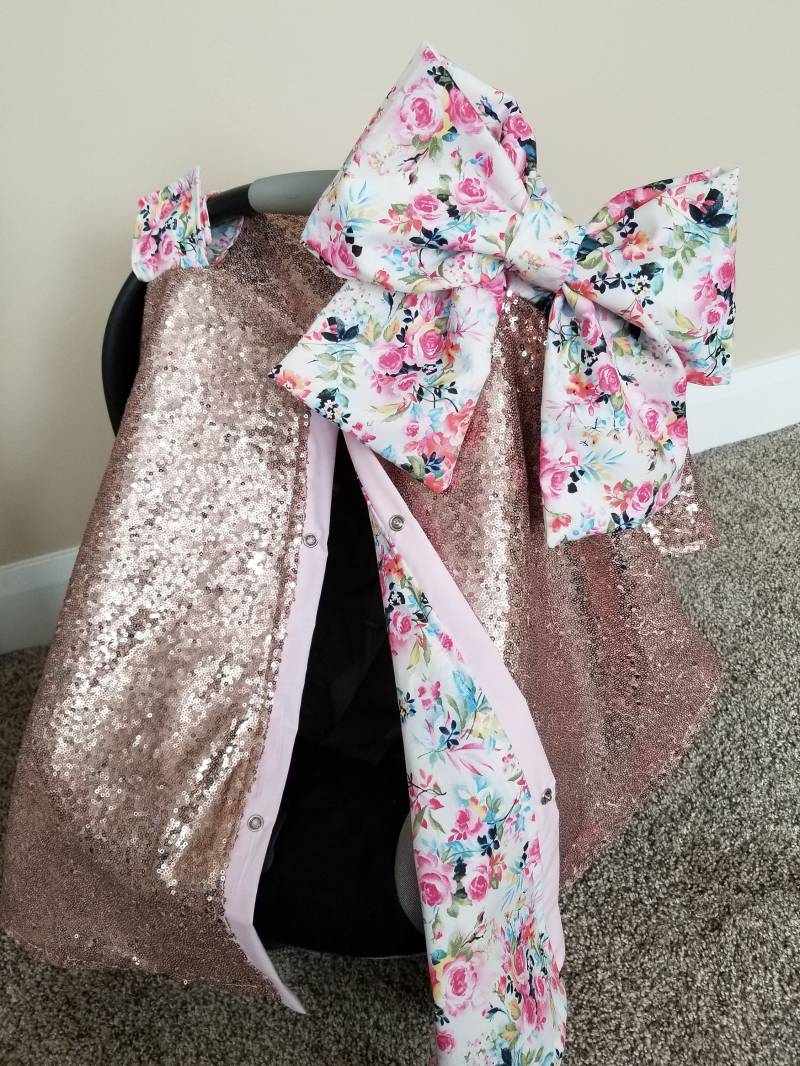 Rose Gold Blumen Autositzbezug, Neugeborenen Mädchen Geschenk, Baby-Dusche-Geschenk, Baby Autositz Überdachung, Bereit Zu Versenden Rose Gold Blumen Autositzbezug, Neugeborenen Mädchen Geschenk, Baby-Dusche-Geschenk, Baby Autositz Überdachung, Bereit Zu Versenden von Etsy - fashionfairytales