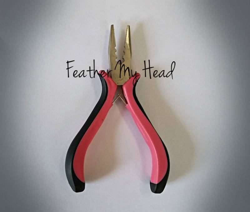 Feder-Haar-Und Haarverlängerungs-Tri Opener-Zange Klemm - Und Entfernungswerkzeug-Rosa Griff Feder-Haar-Und Haarverlängerungs-Tri Opener-Zange Klemm - Und Entfernungswerkzeug-Rosa Griff von Etsy - feathermyhead