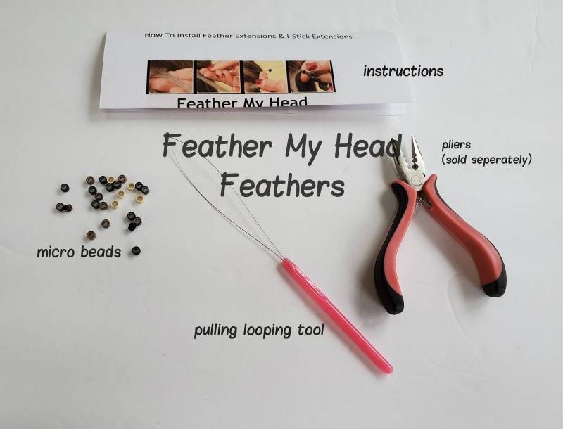 Feder Haarverlängerung Crazy Extra Lang 14+ "(36 + cm Premium Grade Wählen Sie Ihre Farben, Seltene Länge - Optionales Diy Kit von Etsy - feathermyhead