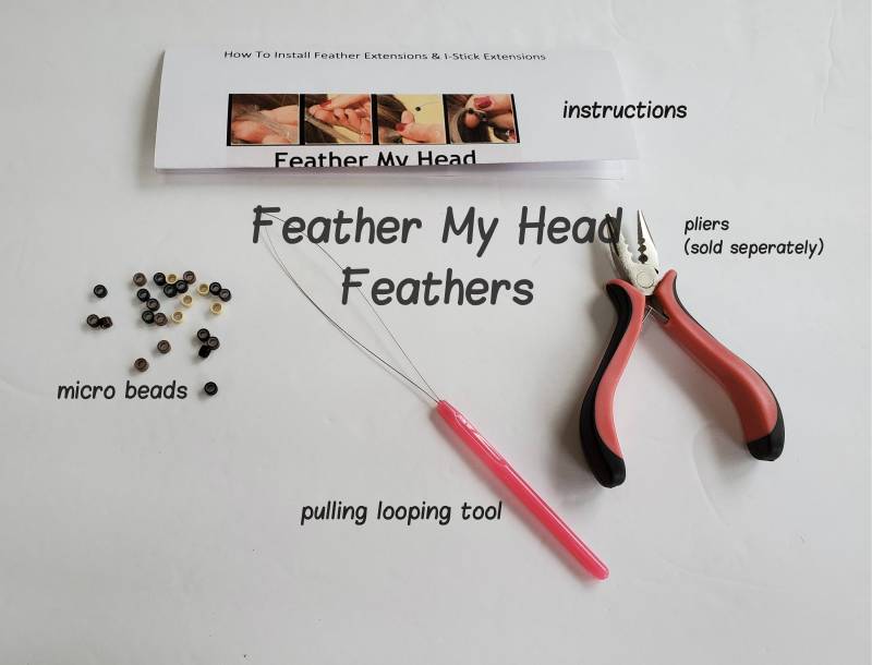Feder Haarverlängerung | N Verrückt Extra Lang 14 + "( 36 cm Premium-Grade Wählen Sie Ihre Farben, Seltene Länge - Optional Diy Kit von Etsy - feathermyhead
