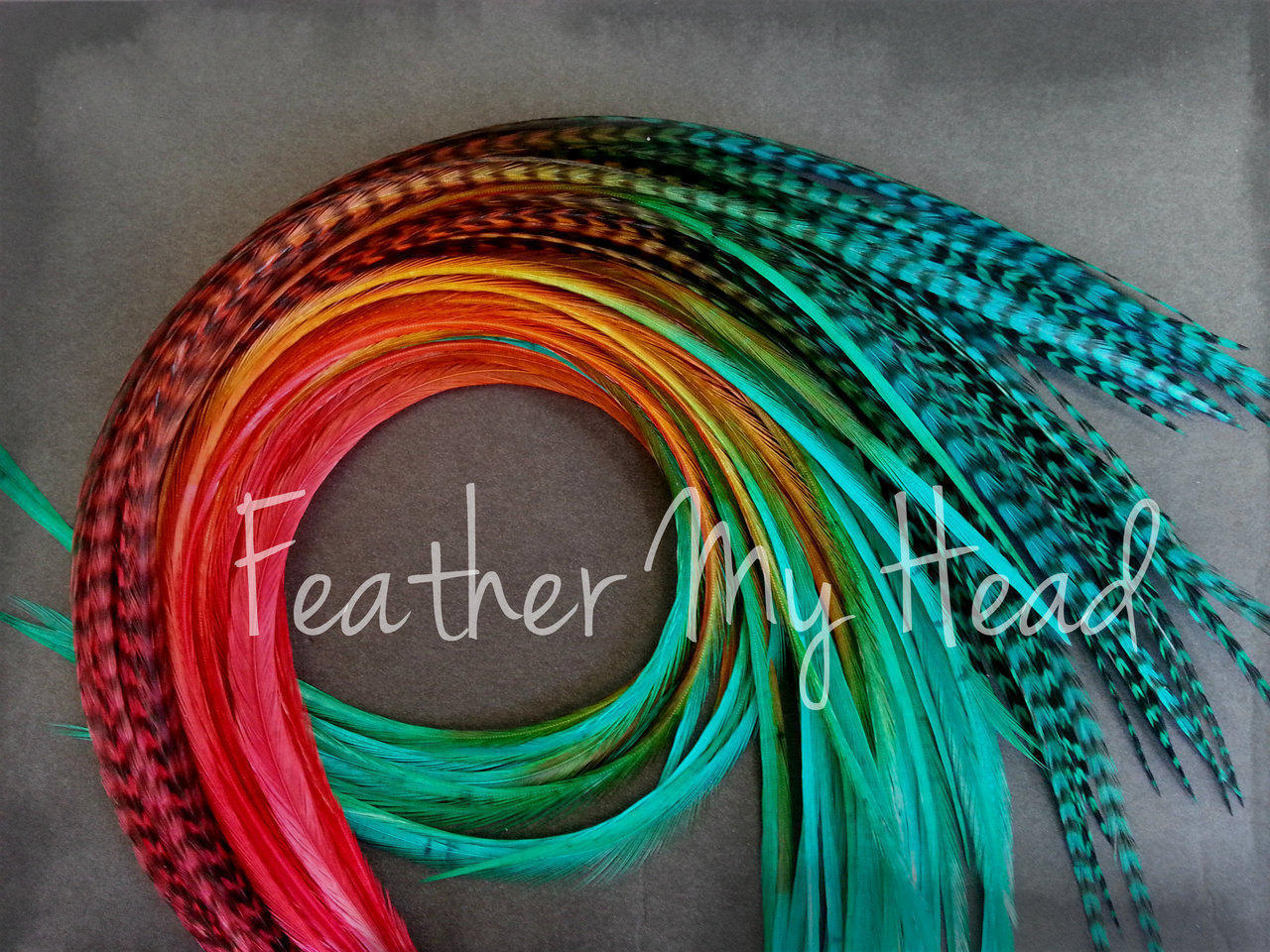 Feder Haarverlängerungen - Multi Farbe Lang 23-30cm 5 Stück Rotbraun Teal Durango Feder Haarverlängerungen - Multi Farbe Lang 23-30cm 5 Stück Rotbraun Teal Durango von Etsy - feathermyhead