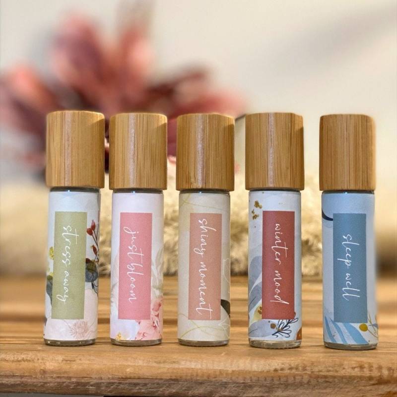 Roll-Ons Mit Bambus Deckel Und Individuellem Etikett von Etsy - feelinature