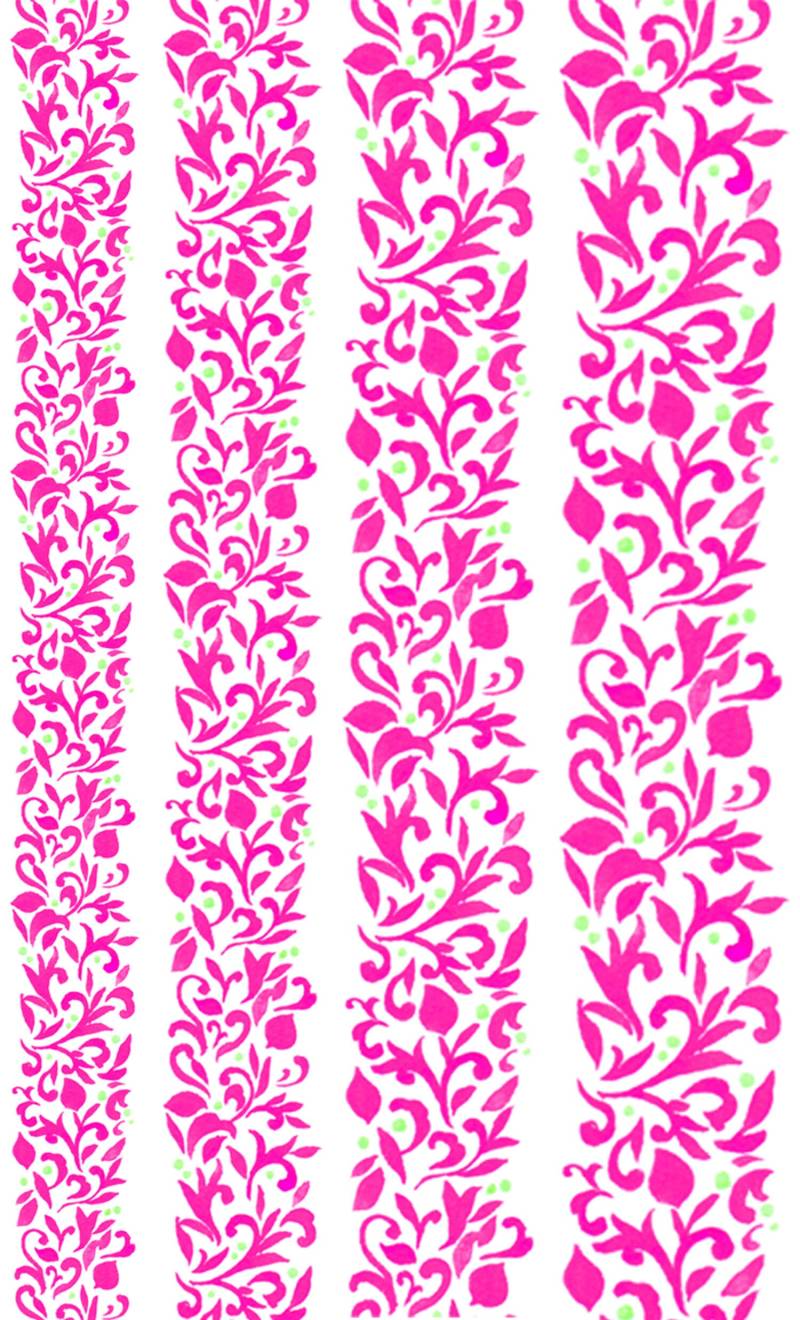 Nagel Aufkleber | 5 Blatt Hot Pink Blätter Und Ranken Grün Tiny Dots Flonz 102-315 von Etsy - flonz
